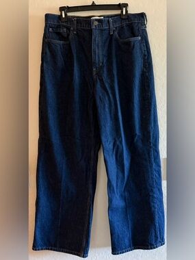 Banana Republic, size 32, high rise - rigid wide leg jeans